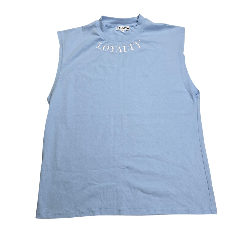 Jaqwin Loyalty Muscle‎ Tee Mens Large Sleeveless Graphic Shirt
